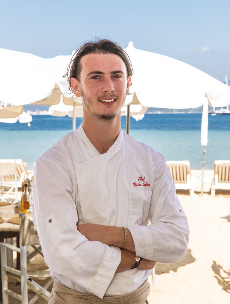 VICTOR LEFLON, Le jeune chef créatif  de la plage GOLFE AZUR