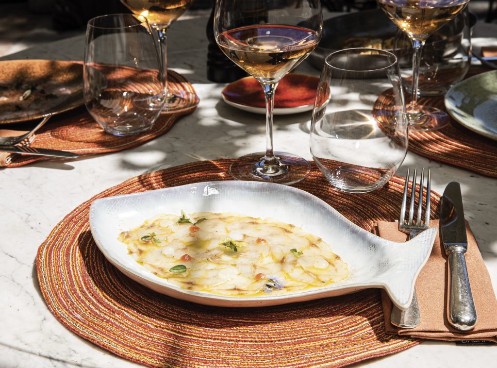 Ceviche de daurade royale aux herbes de notre potager par VILLA MARIE