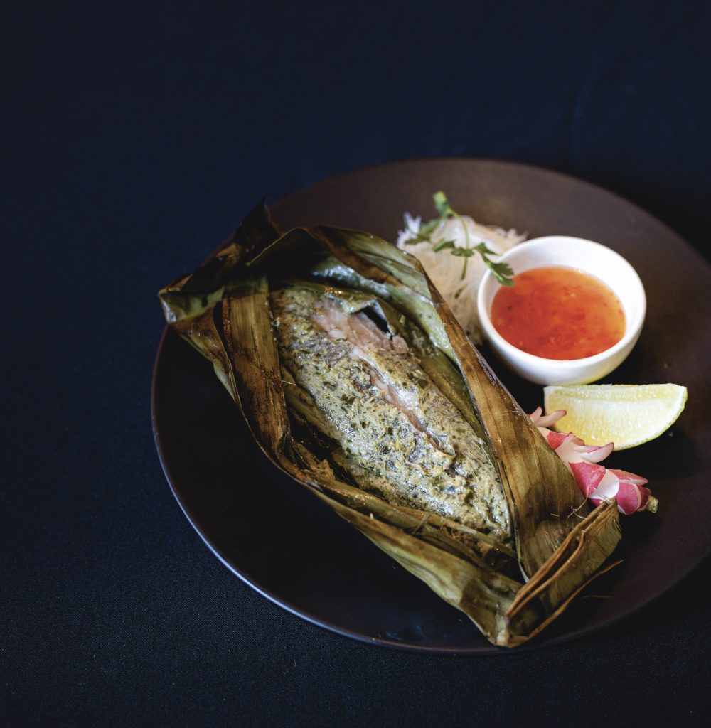Dorade en feuille de bananier par Le TIGrr