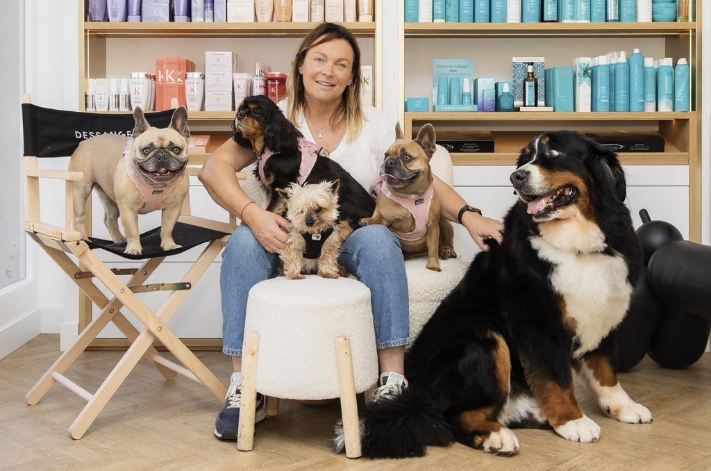 Olly, Toutou Belle, Handy, Coco de la Chanel & Nala  La tribu du Salon Dessange